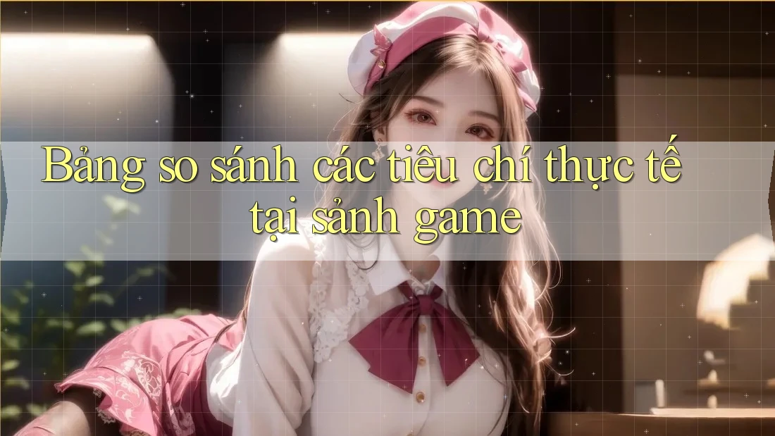 Bảng so sánh các tiêu chí thực tế tại sảnh game