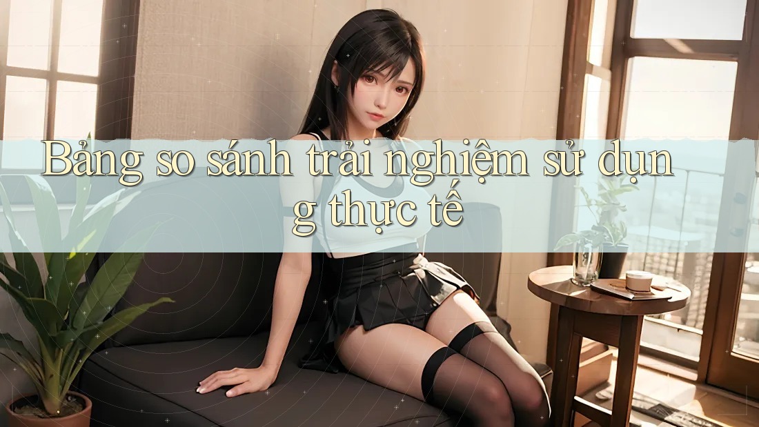 Bảng so sánh trải nghiệm sử dụng thực tế Bảng so sánh trải nghiệm sử dụng thực tế