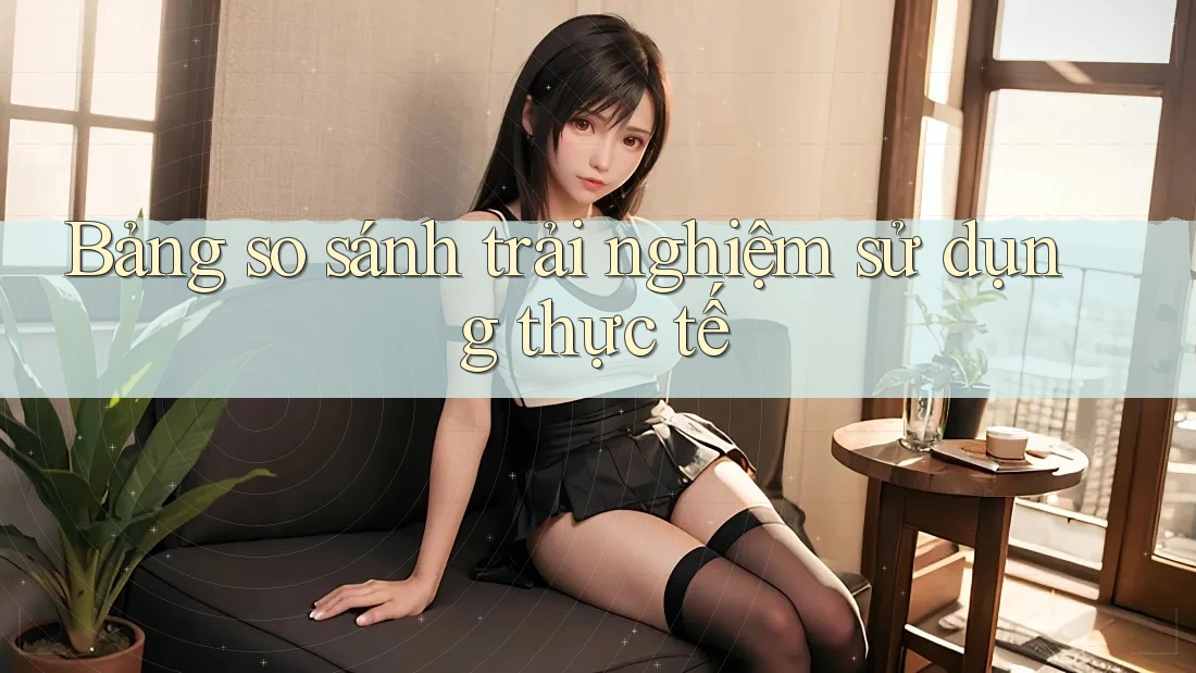Bảng so sánh trải nghiệm sử dụng thực tế Bảng so sánh trải nghiệm sử dụng thực tế
