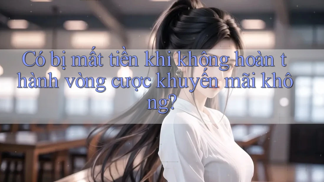 Có bị mất tiền khi không hoàn thành vòng cược khuyến mãi không? Có bị mất tiền khi không hoàn thành vòng cược khuyến mãi không?