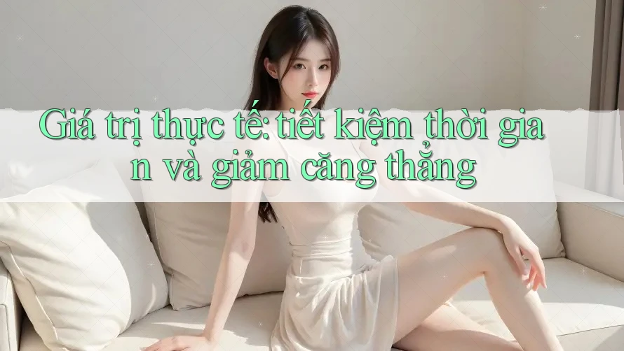 Giá trị thực tế: tiết kiệm thời gian và giảm căng thẳng