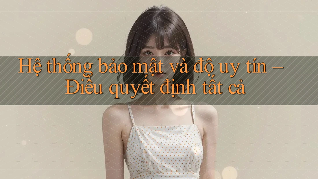 Hệ thống bảo mật và độ uy tín – Điều quyết định tất cả
