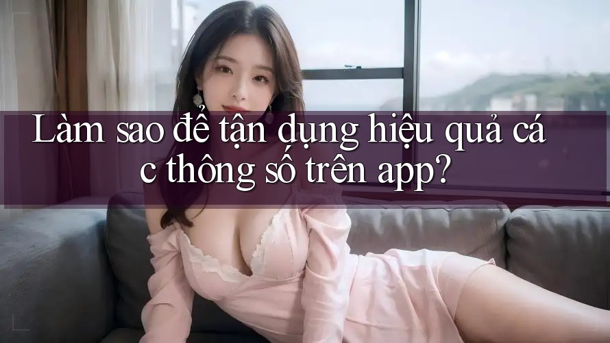 Làm sao để tận dụng hiệu quả các thông số trên app?