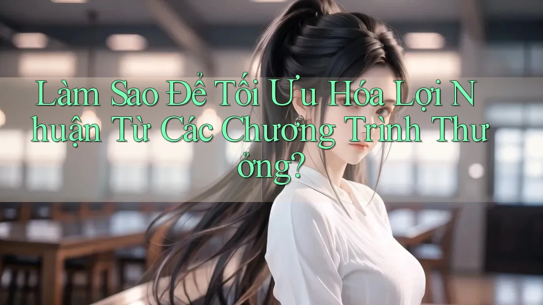 Làm Sao Để Tối Ưu Hóa Lợi Nhuận Từ Các Chương Trình Thưởng?
