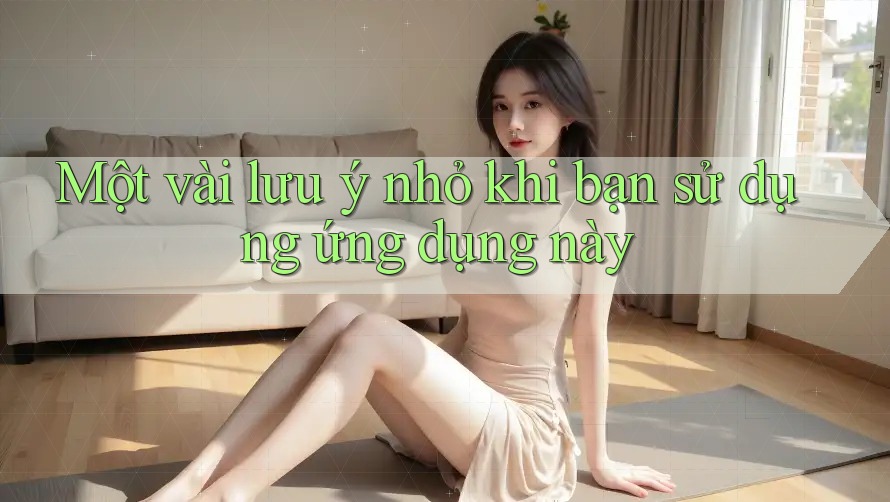 Một vài lưu ý nhỏ khi bạn sử dụng ứng dụng này