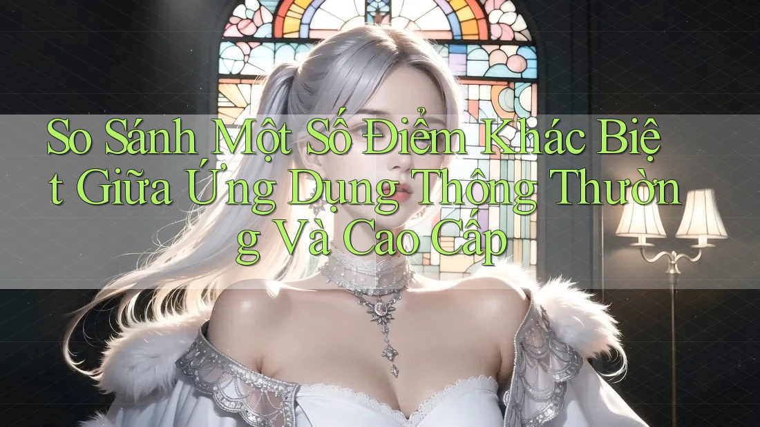 So Sánh Một Số Điểm Khác Biệt Giữa Ứng Dụng Thông Thường Và Cao Cấp So Sánh Một Số Điểm Khác Biệt Giữa Ứng Dụng Thông Thường Và Cao Cấp