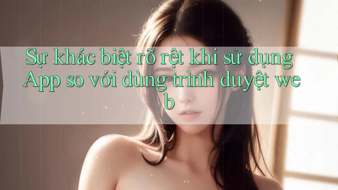 Sự khác biệt rõ rệt khi sử dụng App so với dùng trình duyệt web
