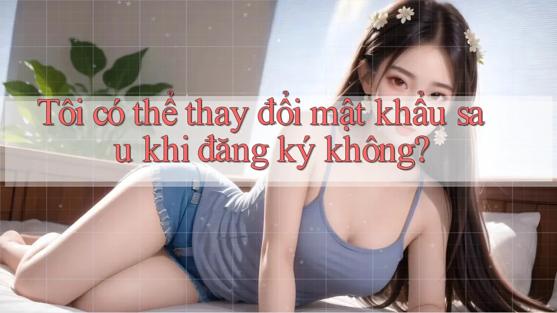 Tôi có thể thay đổi mật khẩu sau khi đăng ký không?